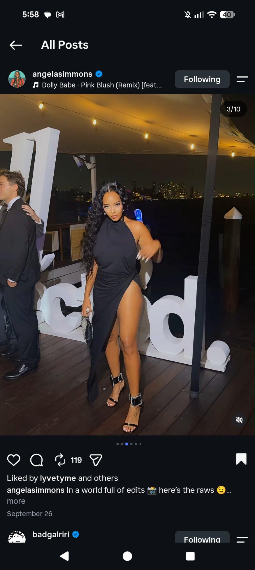 Angela Simmons, Sultry Cascading Curls